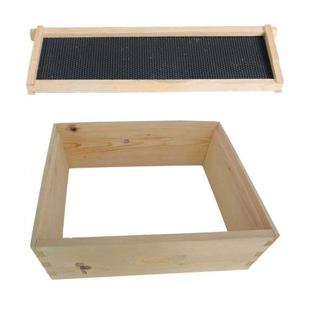GoodLand Bee Supply GL-1SK Beekeeping Beehive Kit includes Super Box, Spacer, Frames and Foundations